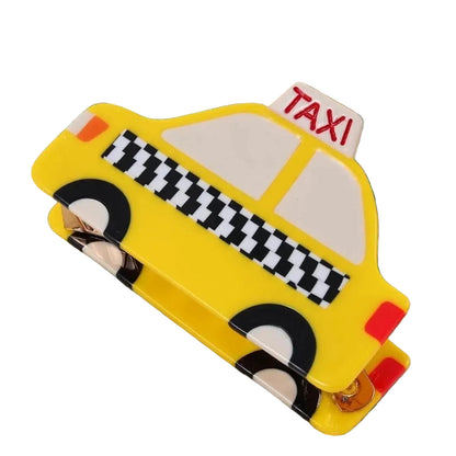 1 piece taxi cab hair claw clip