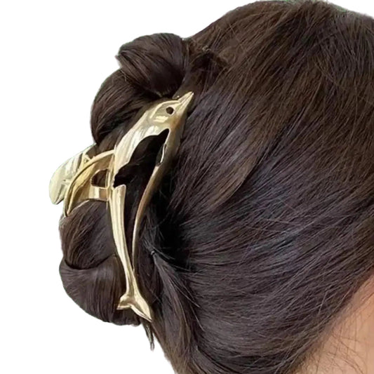 1 piece elegant dolphin hair claw clip