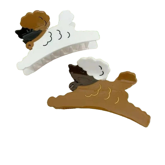 1 piece poodle dog hair claw clip