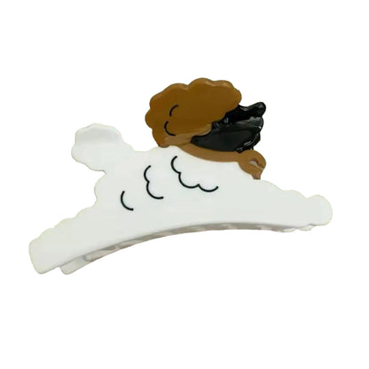 1 piece poodle dog hair claw clip