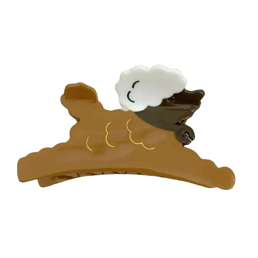 1 piece poodle dog hair claw clip