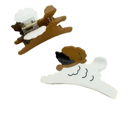 1 piece poodle dog hair claw clip