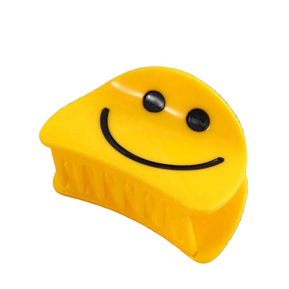 1 piece smiley face hair claw clip