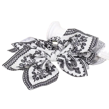 Boho Bow Bandana Hair Claw Clip
