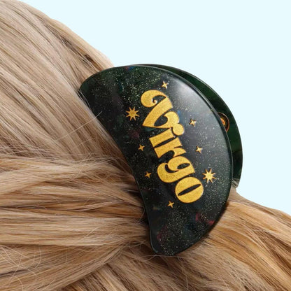 Zodiac sign hair claw clip