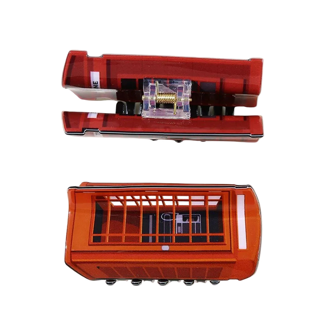 1 piece telephone booth hair claw clip