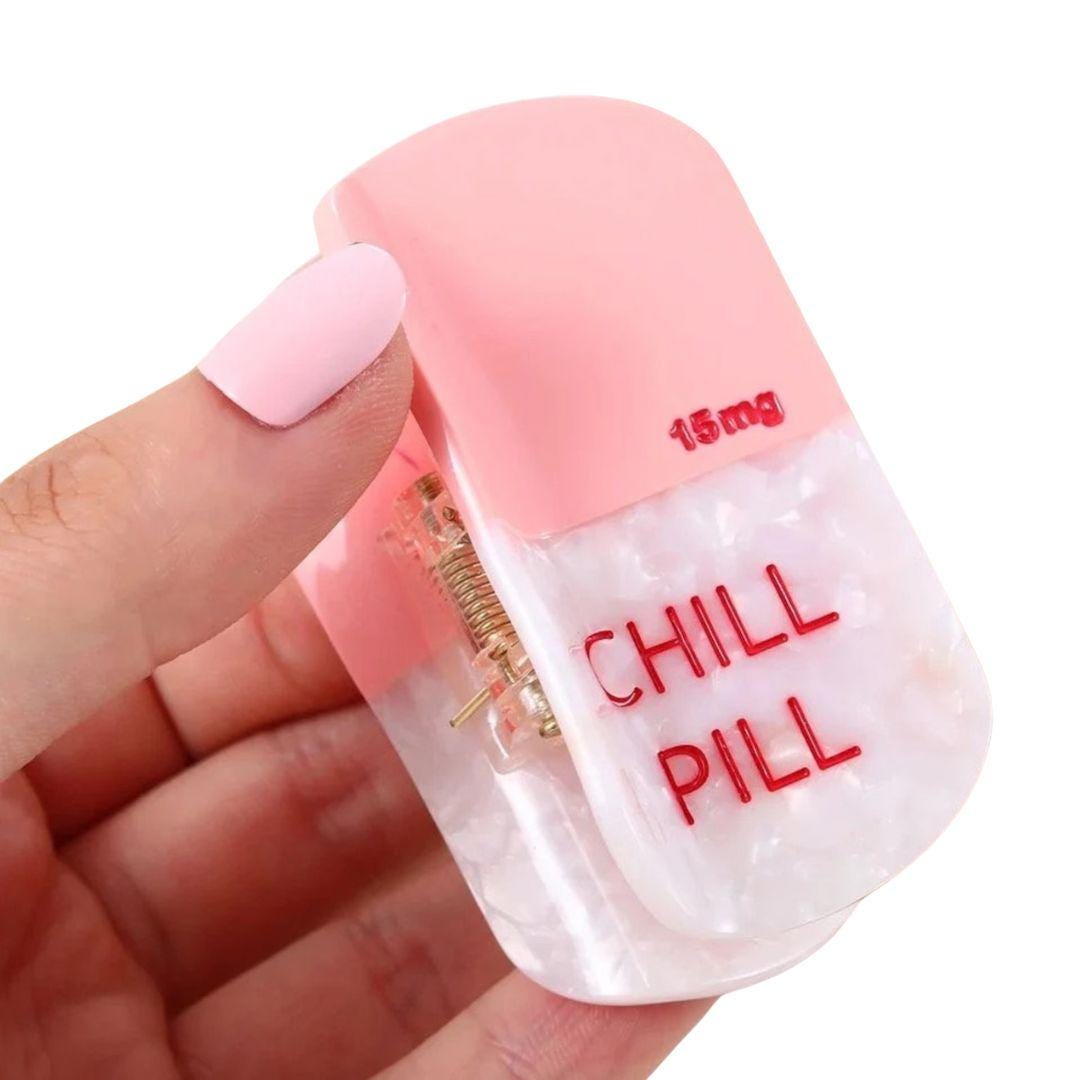1 piece chill pill hair claw clip