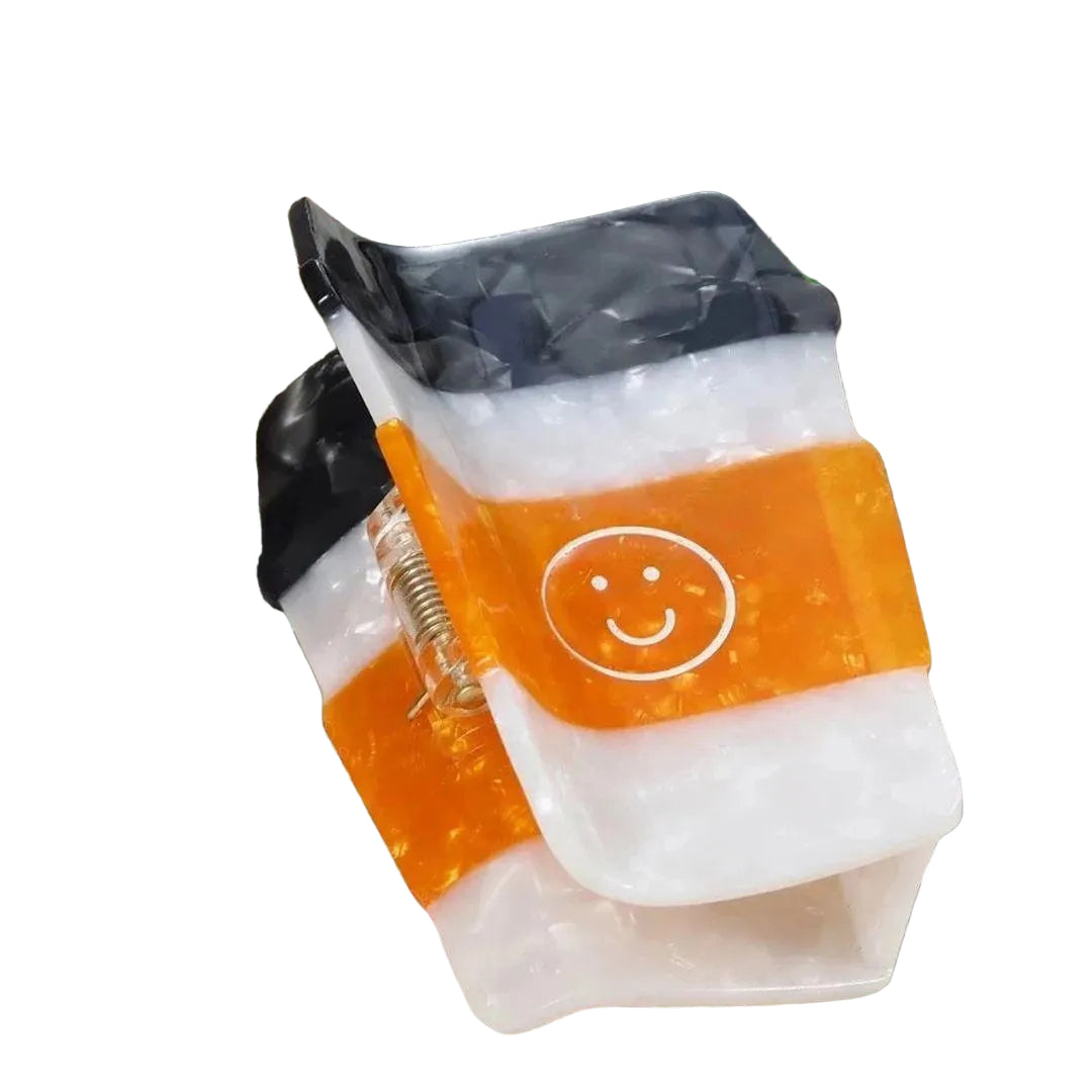 1 piece coffee cup hair claw clip