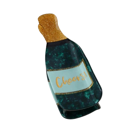 1 piece cheers bottle hair claw clip