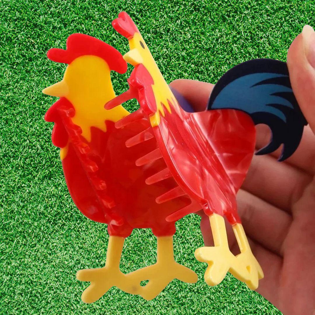 1 piece rooster hair claw clip