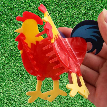 1 piece rooster hair claw clip