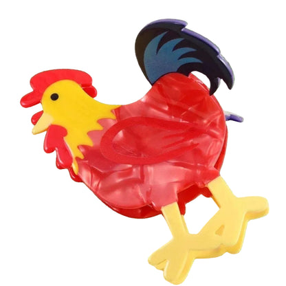 1 piece rooster hair claw clip