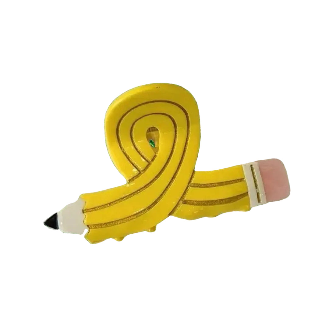 1 piece twisted pencil hair claw clip