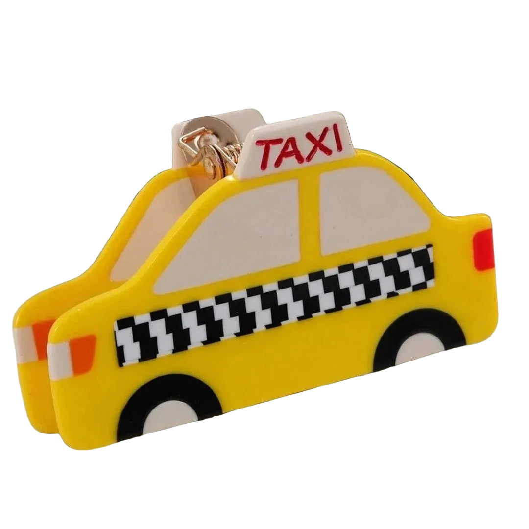 1 piece taxi cab hair claw clip