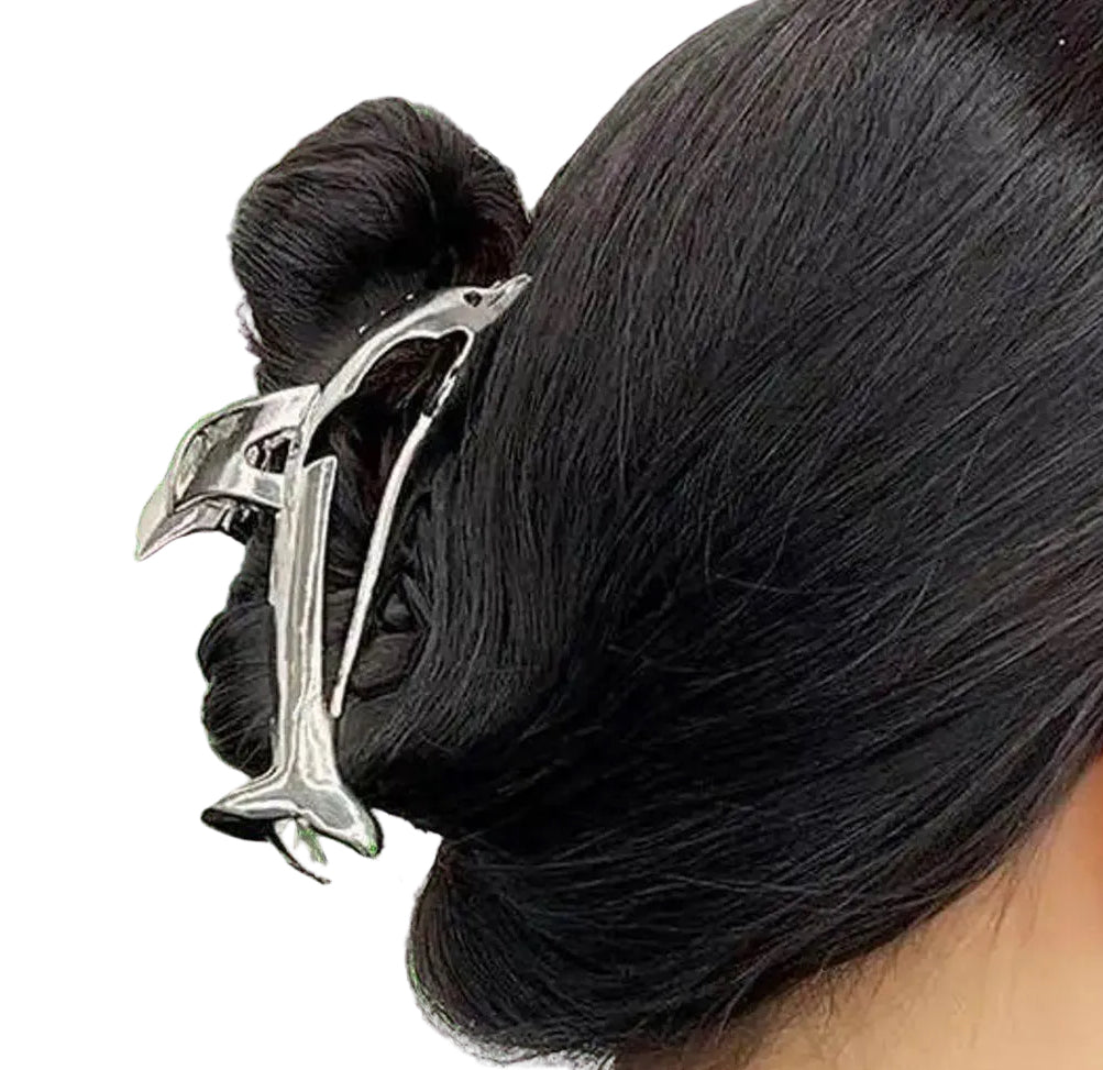1 piece elegant dolphin hair claw clip