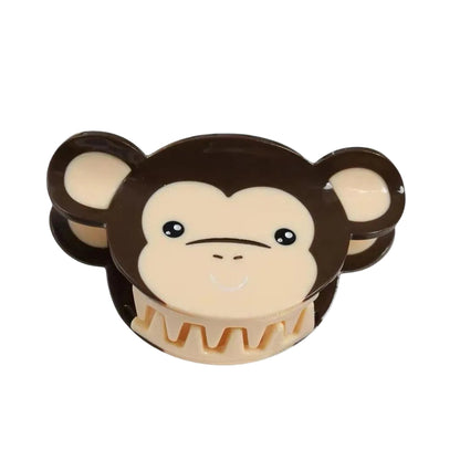 1 piece monkey/banana hair claw clip
