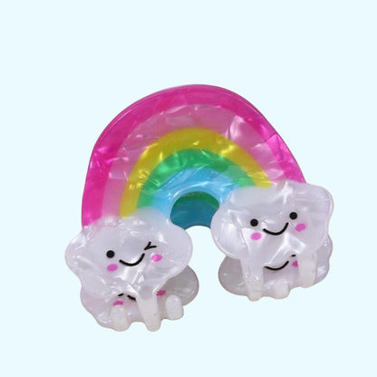 1 piece rainbow hair claw clip