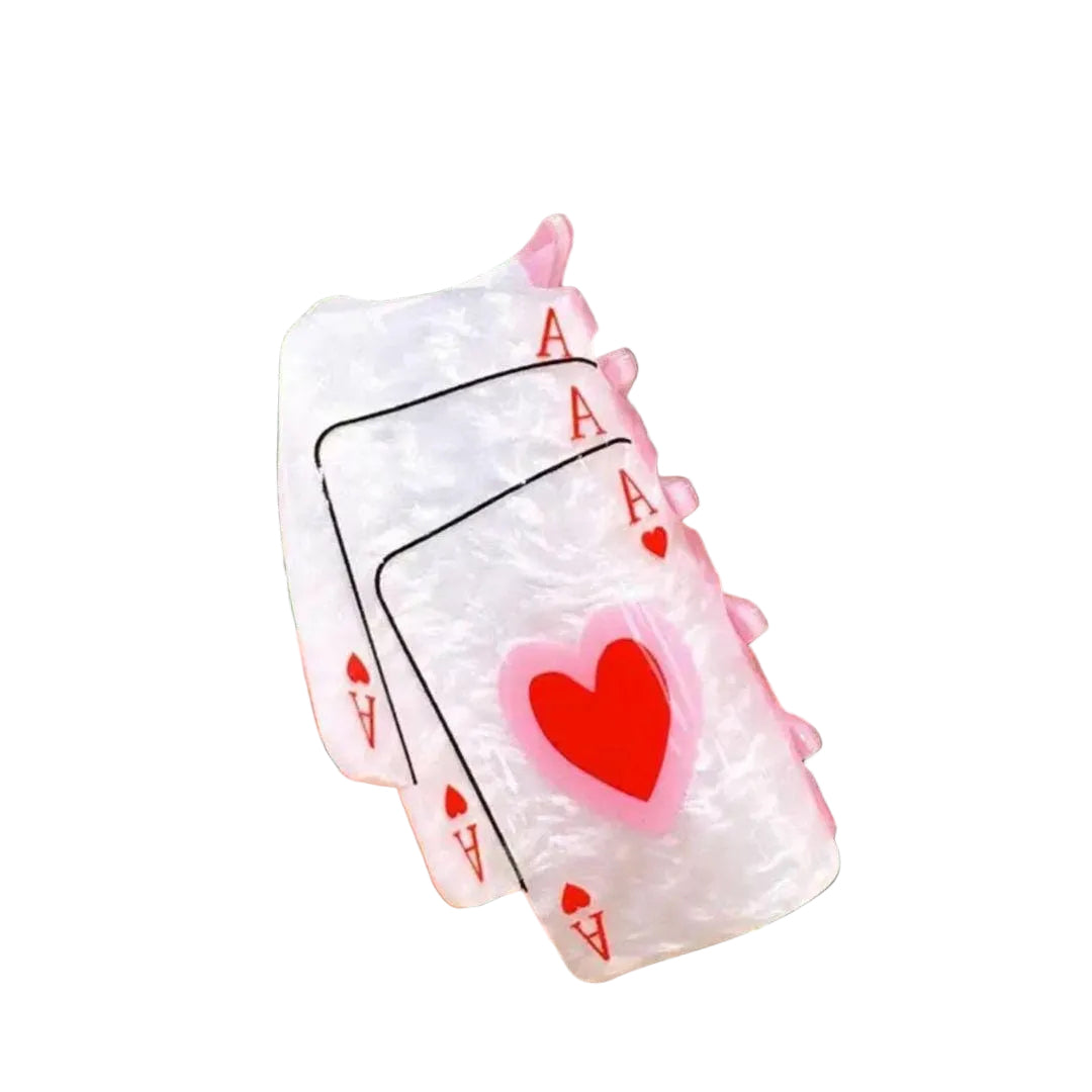 1 piece cards hair claw clip