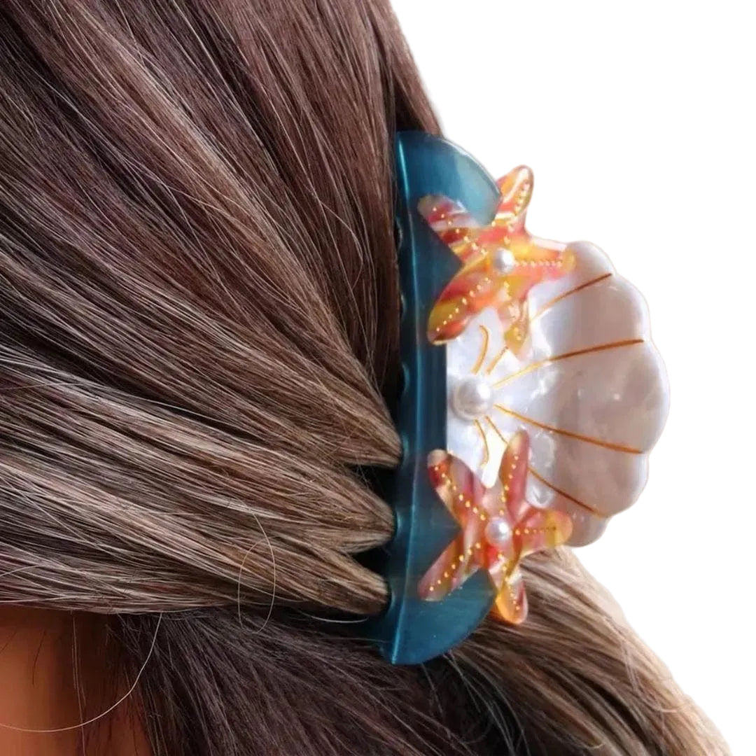 1 piece sea shell hair claw clip
