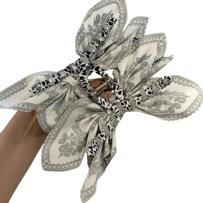 Boho Bow Bandana Hair Claw Clip