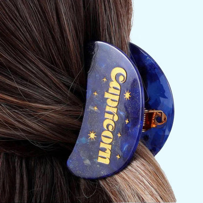 Zodiac sign hair claw clip