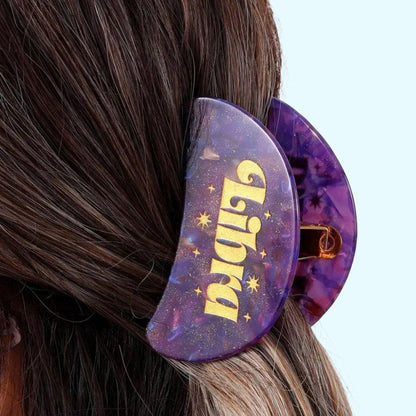 Zodiac sign hair claw clip