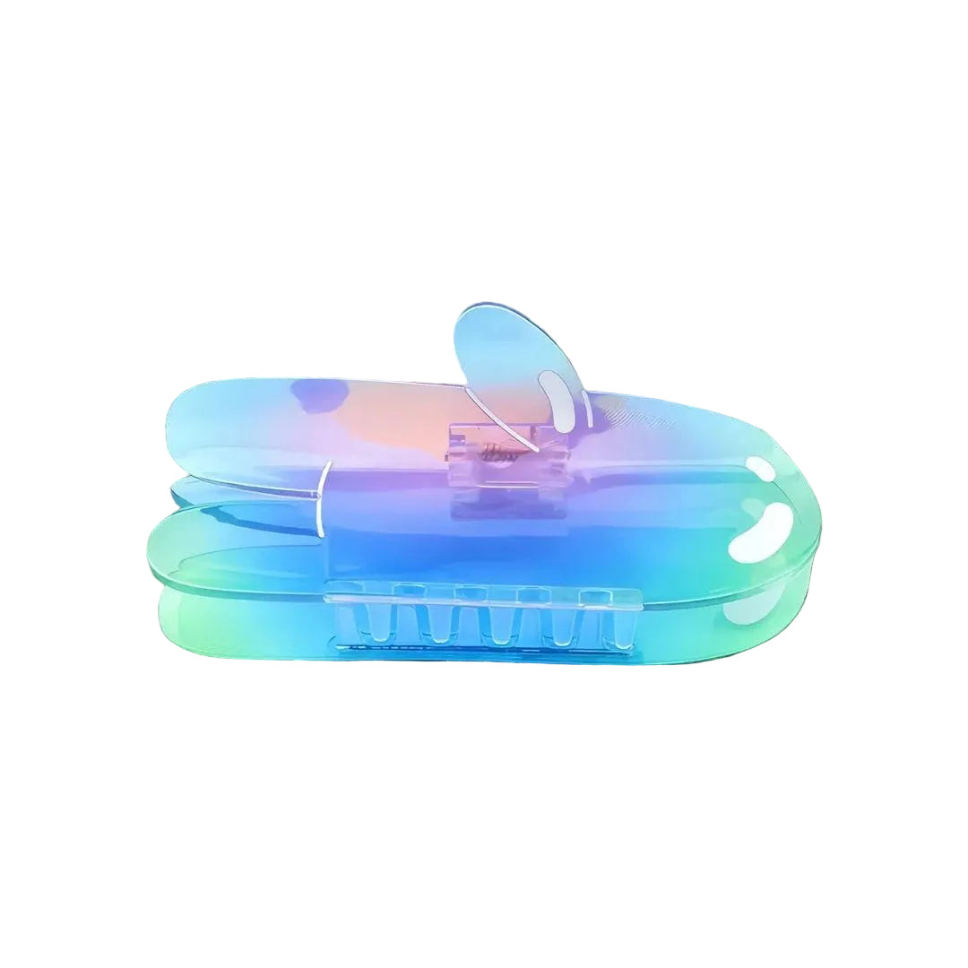 1 piece iridescent color bubble buddy hair claw clip