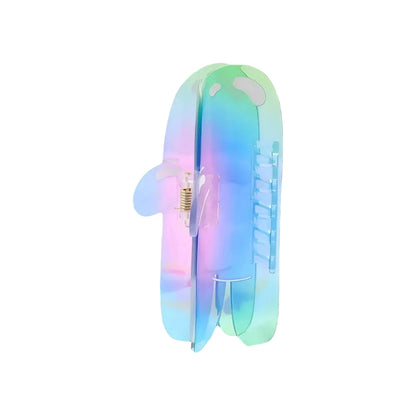 1 piece iridescent color bubble buddy hair claw clip