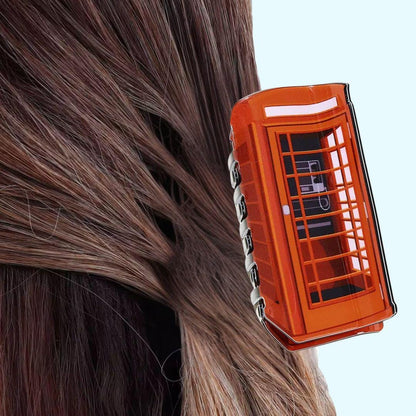 1 piece telephone booth hair claw clip