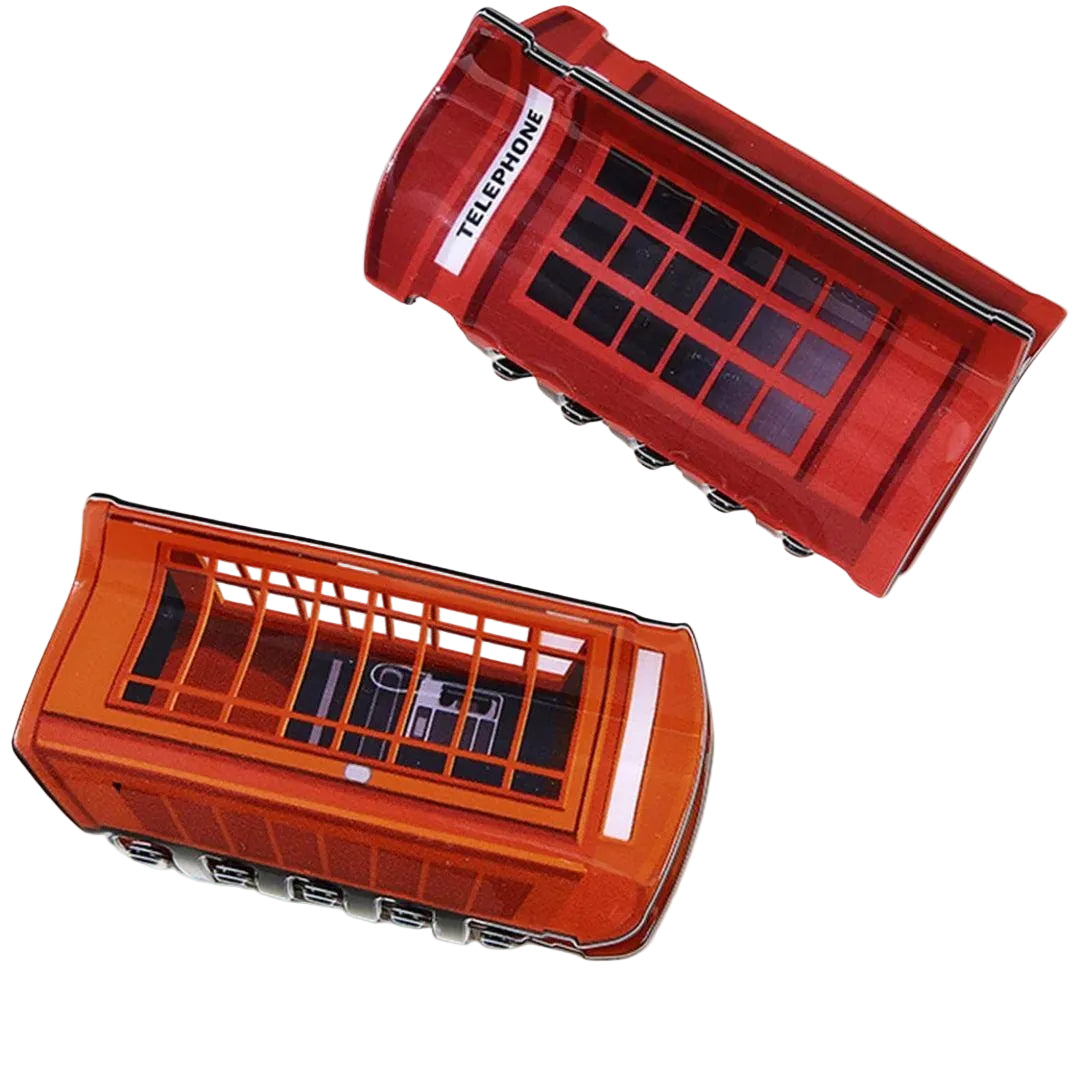 1 piece telephone booth hair claw clip