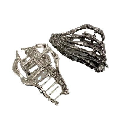 1 piece halloween skull hand hair claw clip