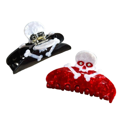1 piece halloween skull hair claw clip