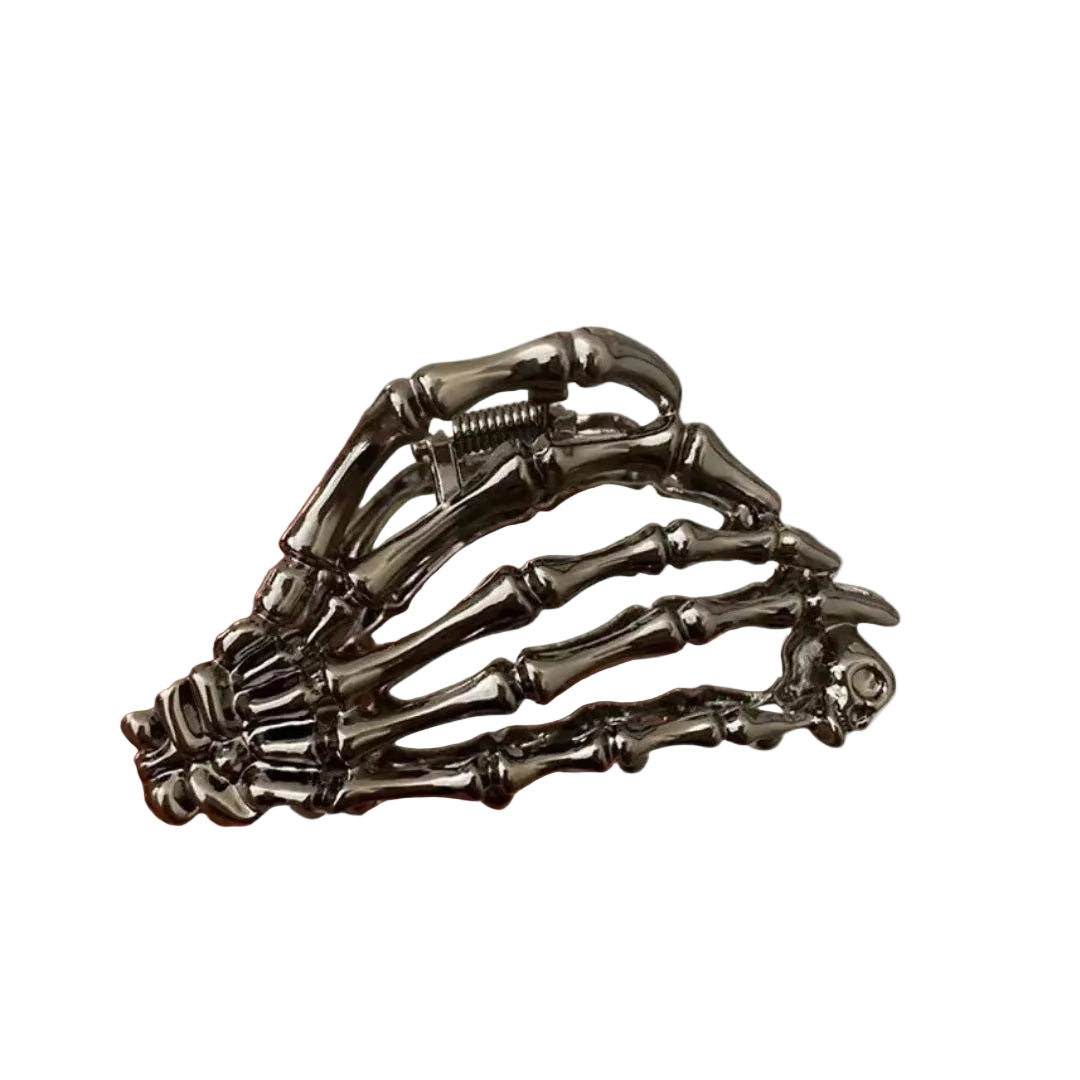 1 piece halloween skull hand hair claw clip