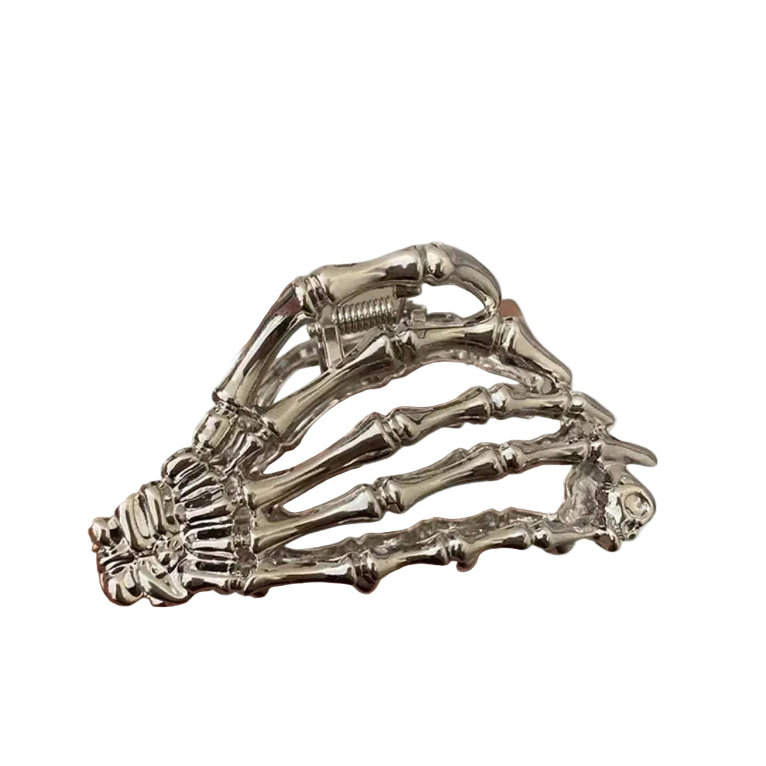1 piece halloween skull hand hair claw clip