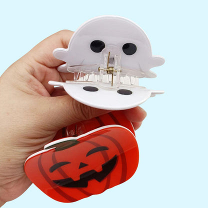 Halloween Pumpkin/Ghost hair claw clip