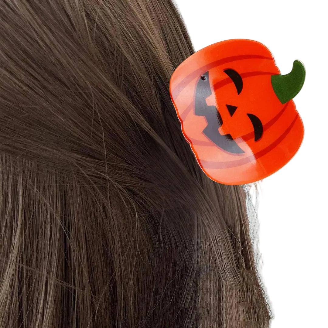 Halloween Pumpkin/Ghost hair claw clip