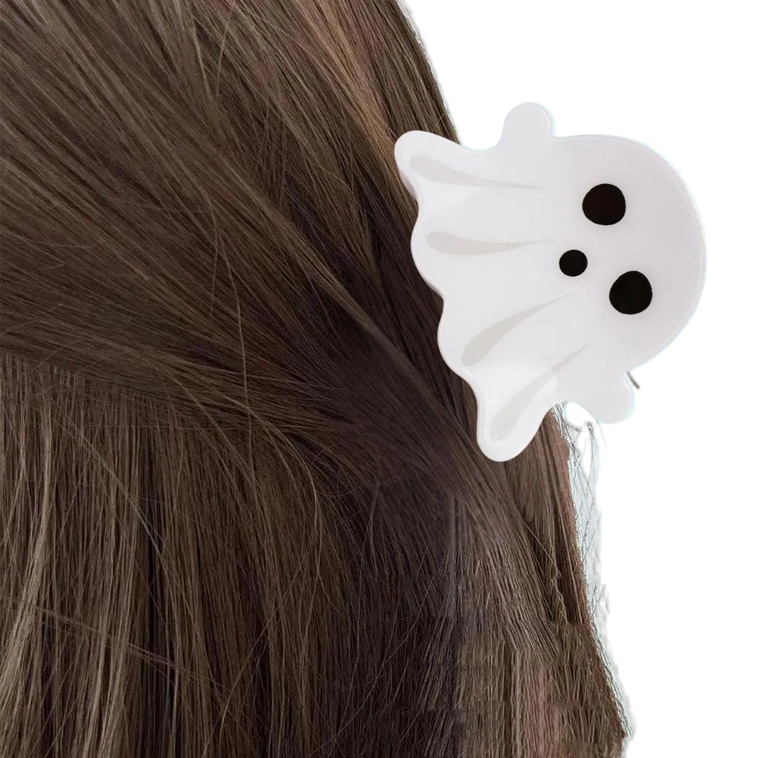 Halloween Pumpkin/Ghost hair claw clip