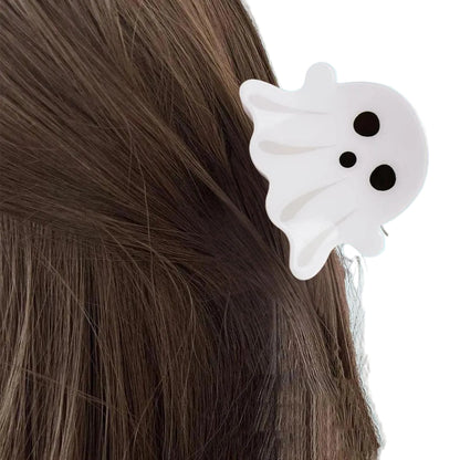 Halloween Pumpkin/Ghost hair claw clip
