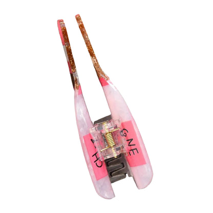 1 piece pink champagne bottle hair claw clip