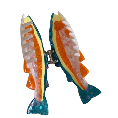 1 piece Jumbo trout fish hair claw clip