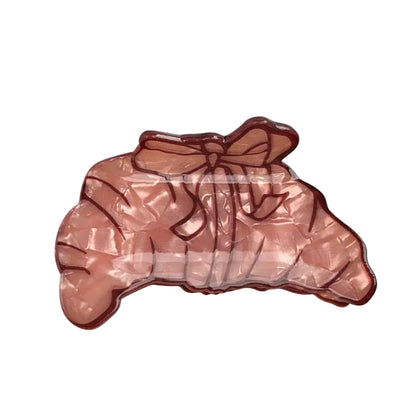 Croissant hair claw clip
