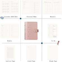 Load image into Gallery viewer, Pink aztec Leather A6 personal size journal