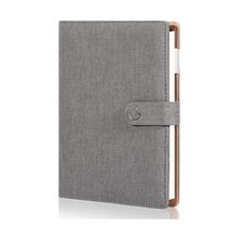 Load image into Gallery viewer, Faux Cloth Cover A5 grey journal