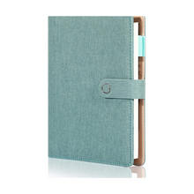 Load image into Gallery viewer, Faux Cloth Cover A5 Teal journal