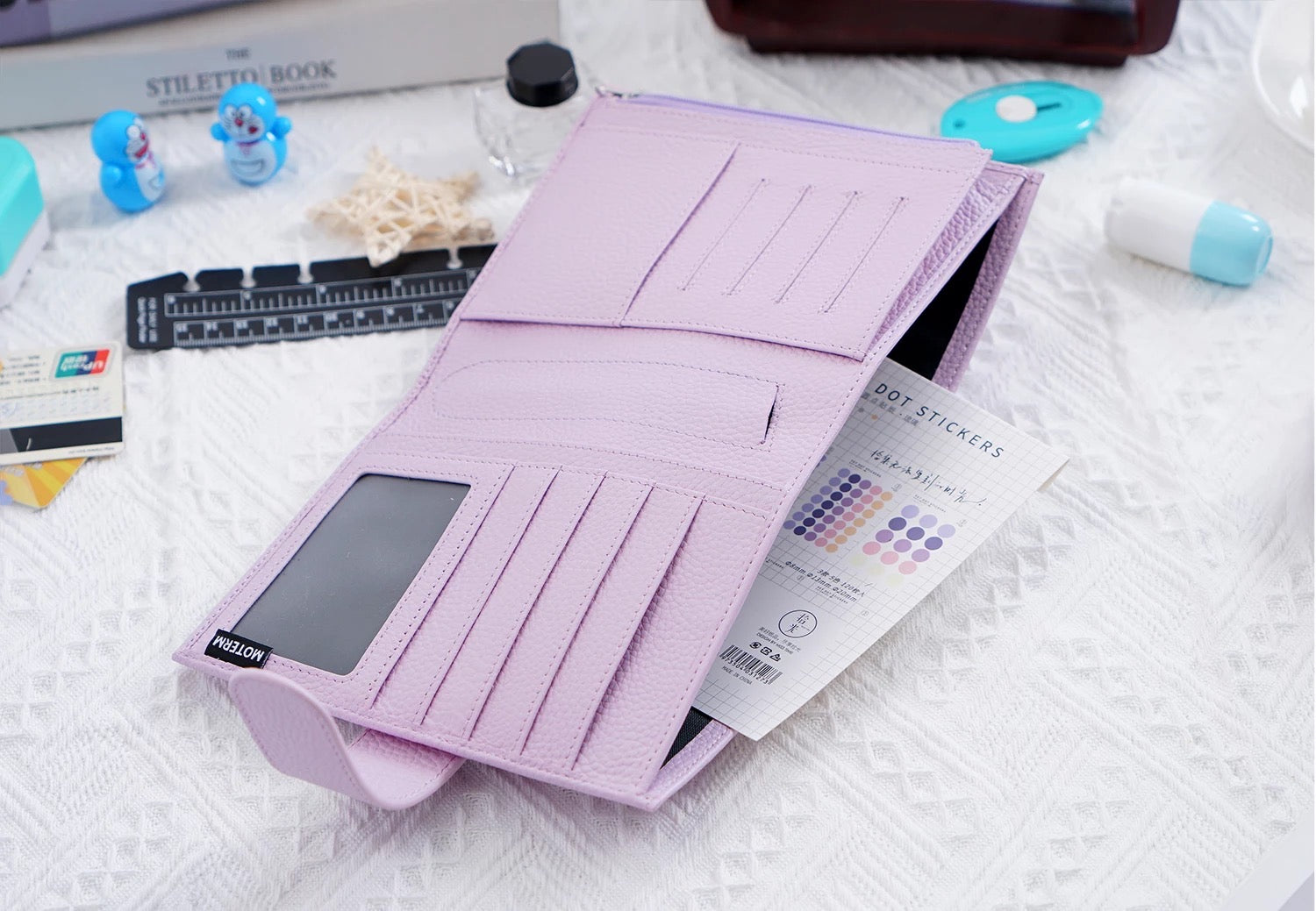 Moterm A7 leather journal Pocket Versa 3.0 (Purple) – Glitterdco