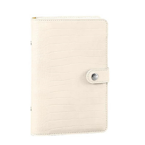 A6 Textured Croc journal (Cream)