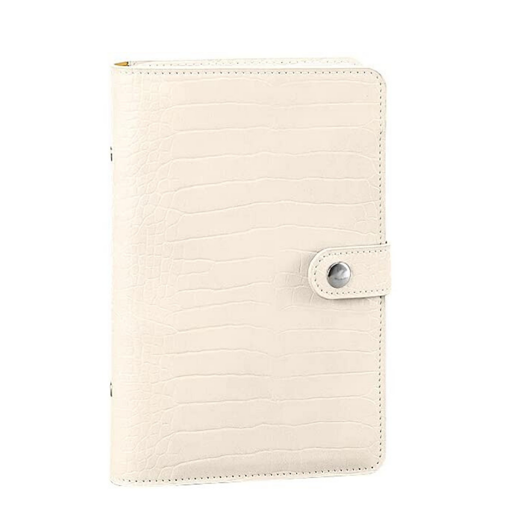 A6 Textured Croc journal (Cream)