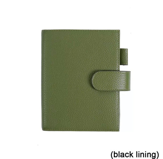 Moterm pebbled leather A6 Cover journal (Green)