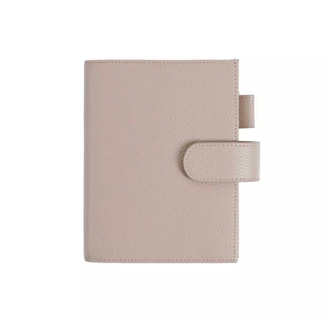 Moterm pebbled leather A6 Cover journal (Taupe)
