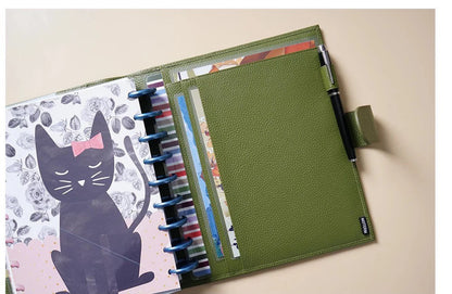 Moterm Genuine Leather Discbound Planner Cover